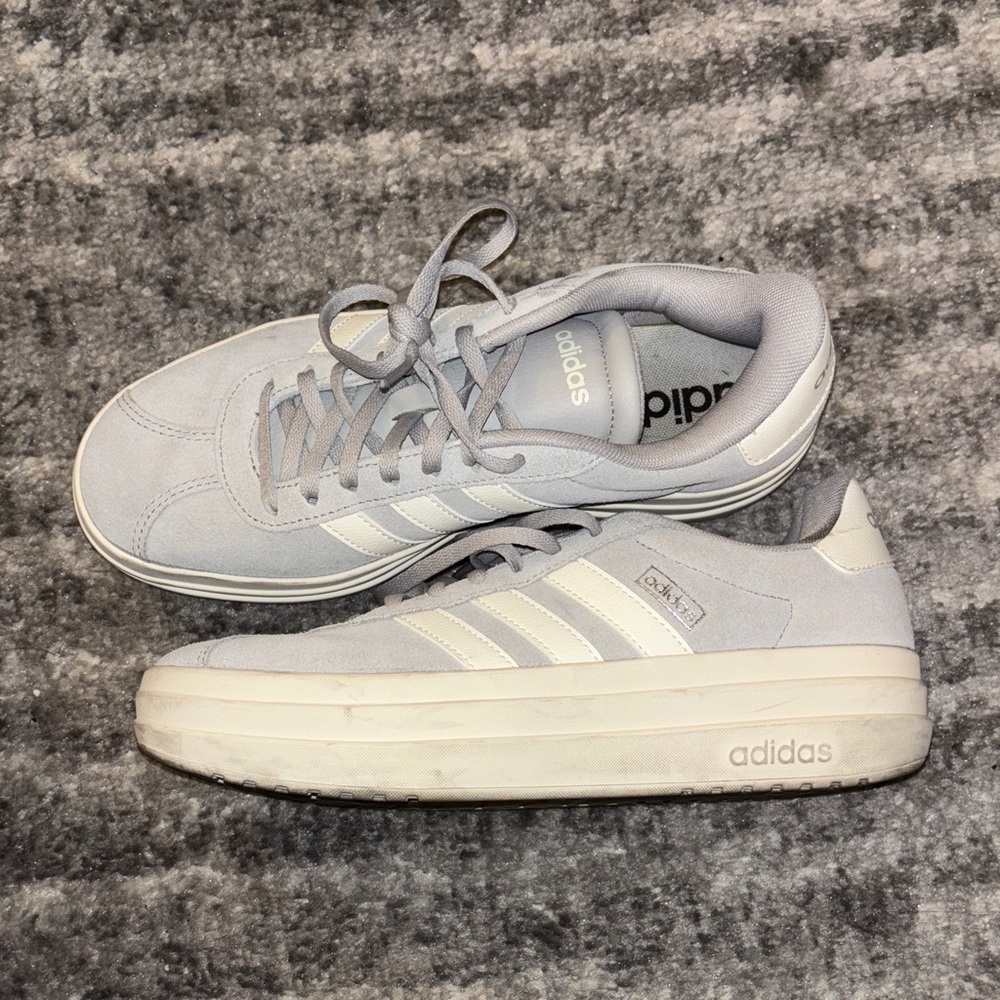 Adidas Light Gray Gazelles - Picture 3 of 6